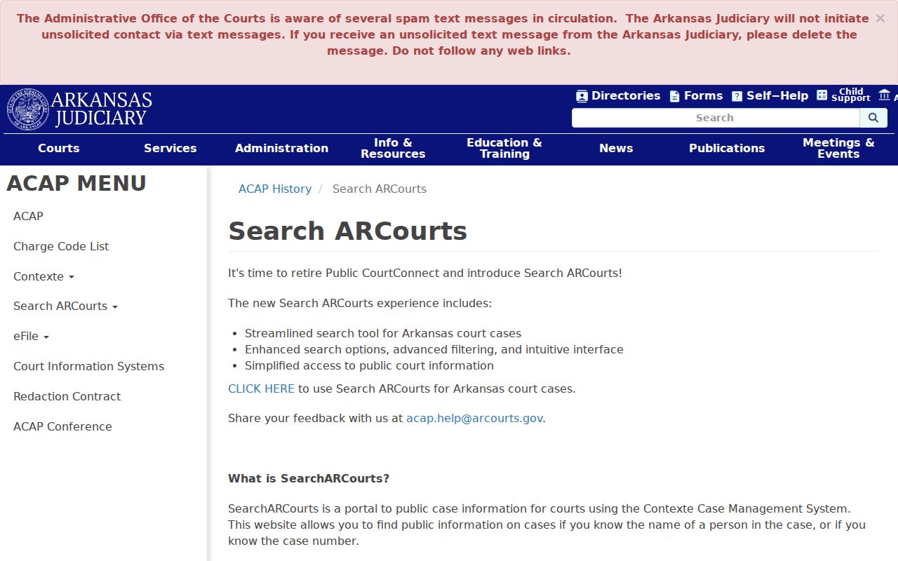 Crawford County criminal case records SearchARCourts coverage explanation