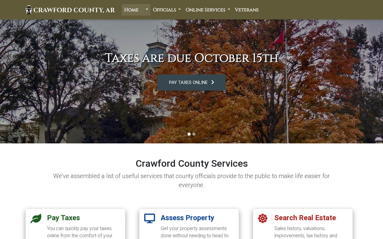 Crawford County criminal history courthouse homepage