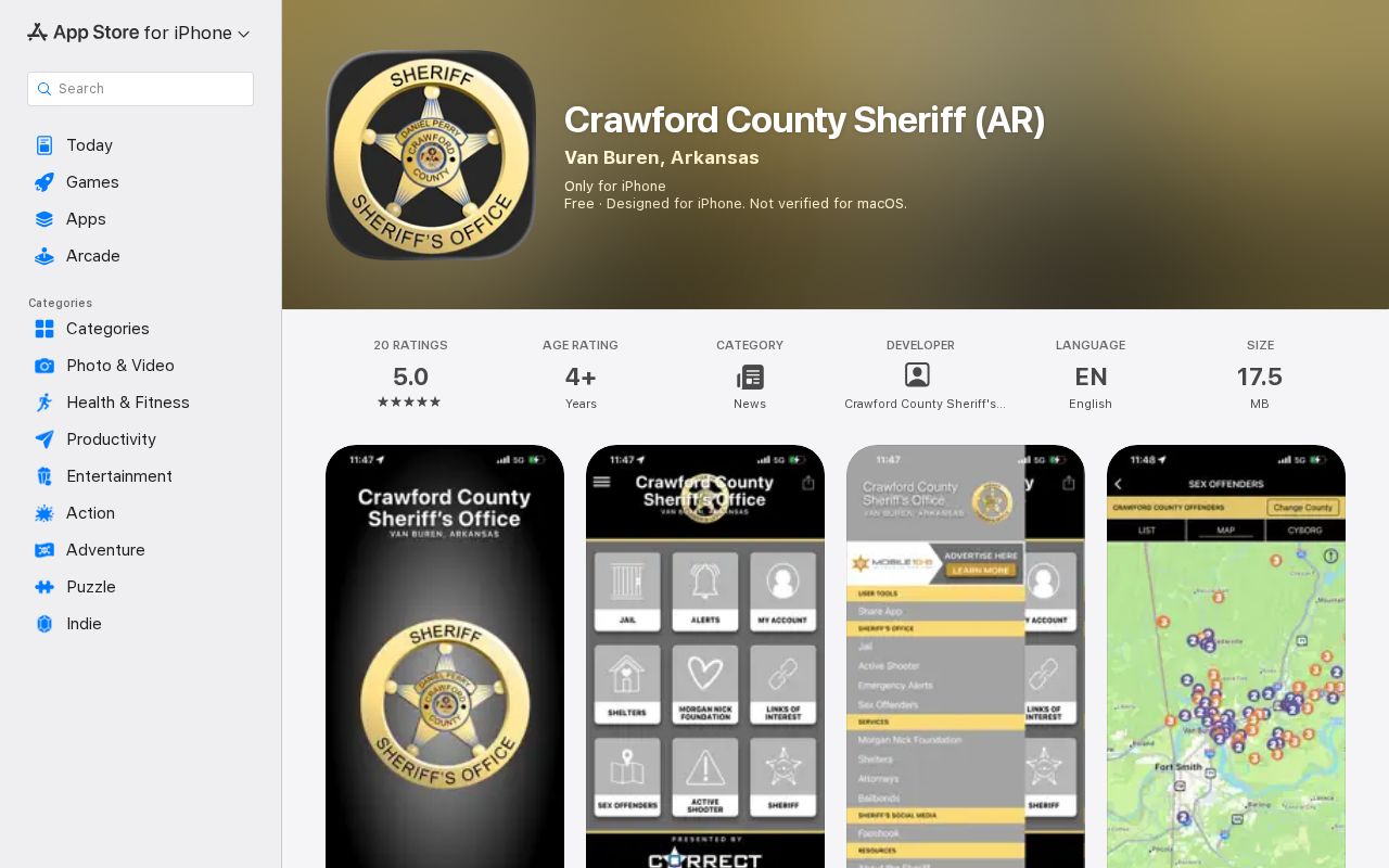 Crawford County sex offender lookup sheriff mobile app