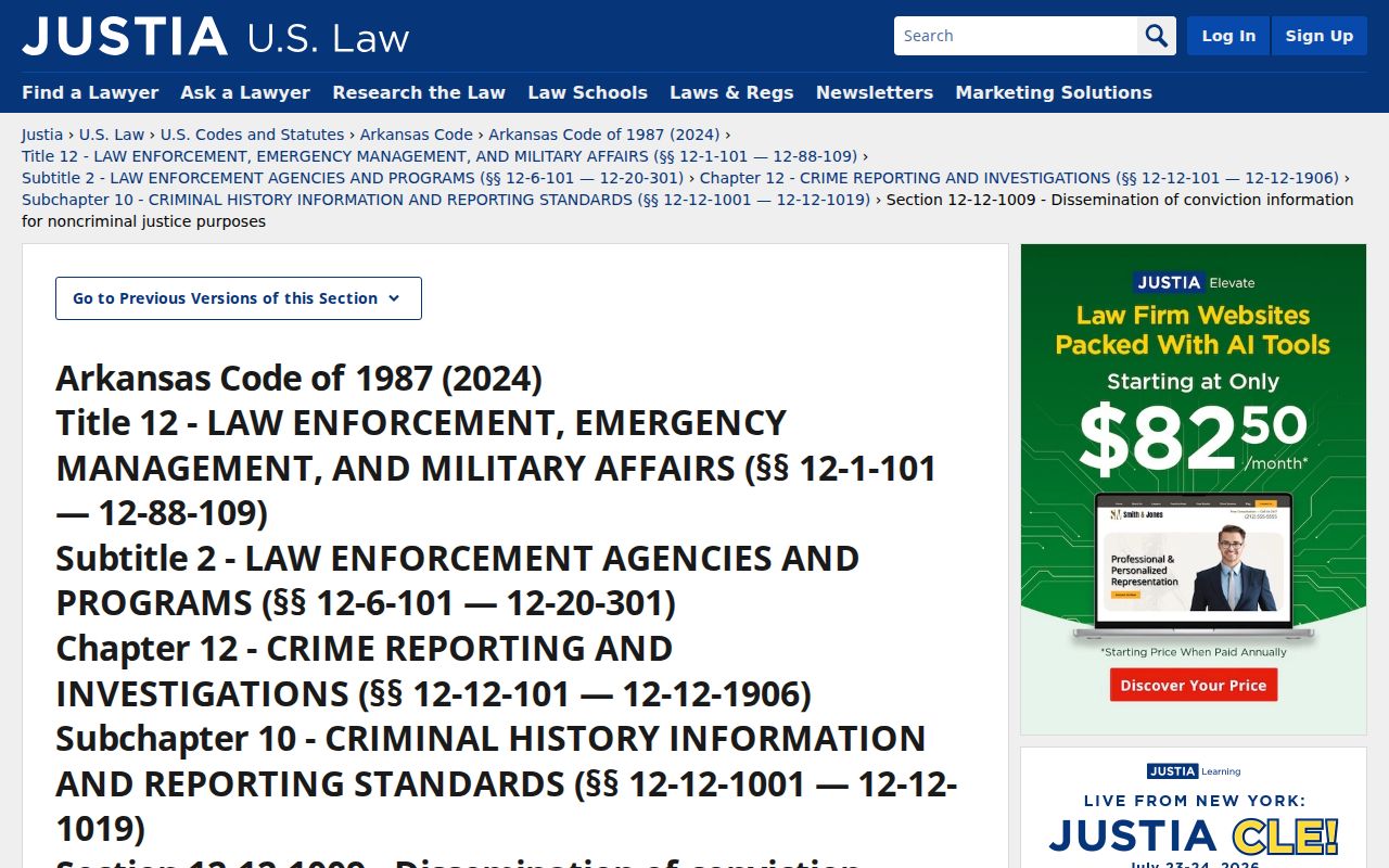 Crawford County sex offender lookup Arkansas repository dissemination statute